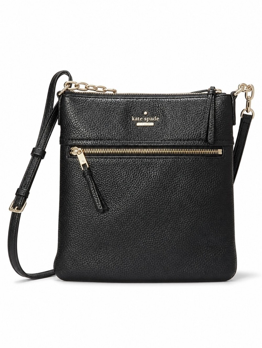 Kate Spade Black Pebbled Leather Crossbody Bag